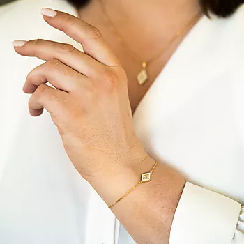 Bilde nummer 4 av Pan Jewelry, Armbånd i forgylt 925 sølv med zirkonia