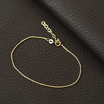 Bilde nummer 2 av Pan Jewelry, Veneziansk armbånd i forgylt 925 sølv, 19 cm
