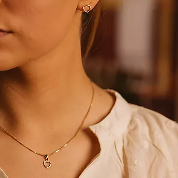 Bilde nummer 3 av Pan Jewelry, Smykkesett i 925 sølv med hjerte