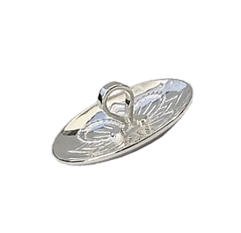 Bilde nummer 2 av Knapp Bømlo i 830 hvitt sølv, 19 mm