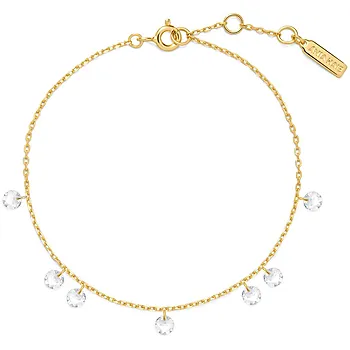 Bilde nummer 3 av Armbånd i 925 forgylt sølv med dråper