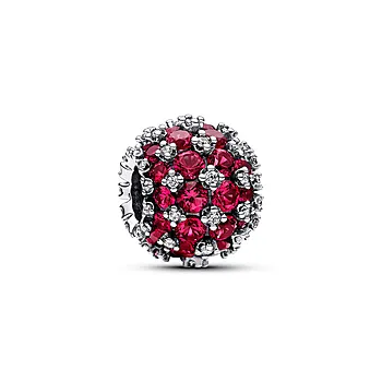 Pandora Moments, Charm i 925 sølv med rød farge