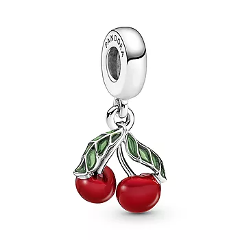 Pandora Moments, Charms i 925 sølv med kirsebær