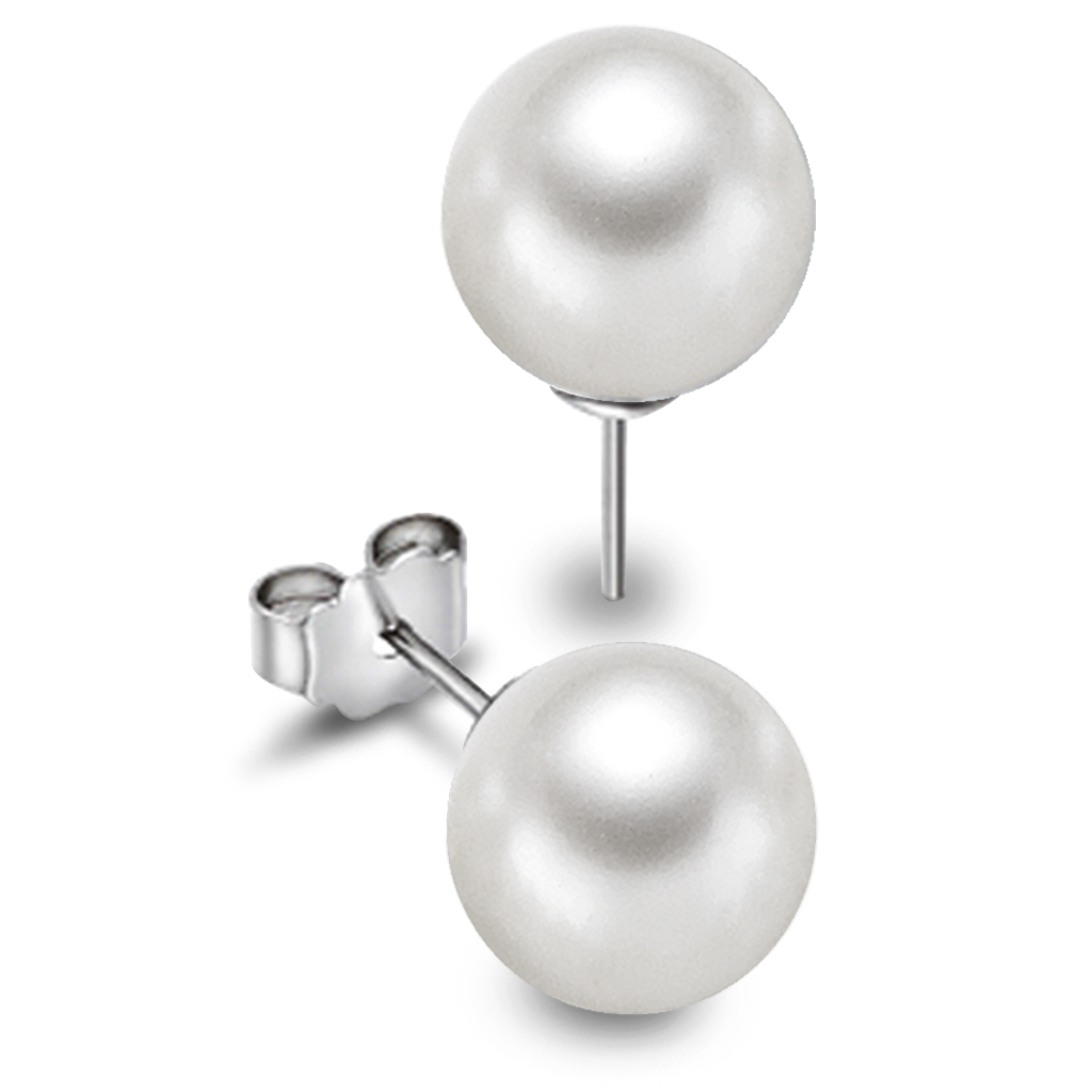 Pan Jewelry, Øredobber i 925 sølv med perle