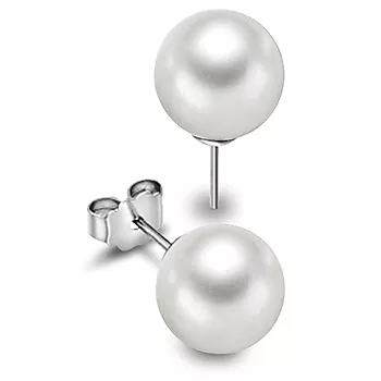 Pan Jewelry, Øredobber i 925 sølv med perle