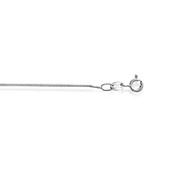 Pan Jewelry, Slangekjede i rhodinert 925 sølv 1 mm, 40-50 cm