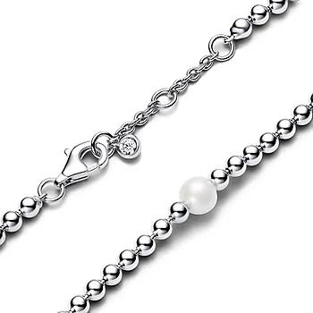 Bilde nummer 4 av Pandora Timeless,  Armbånd i 925 sølv med behandlet ferskvanns kulturperle