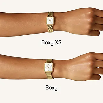 Bilde nummer 4 av Boxy Xs dameklokke i stål