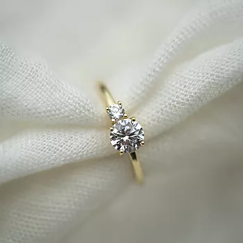 Bilde nummer 2 av Pan Jewelry, Ring i 925 forgylt sølv med zirkonia