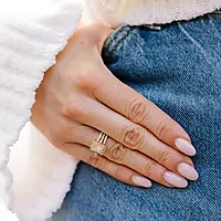 Bilde nummer 5 av Elizabeth diamantring i 585 gult gull 1,00 ct