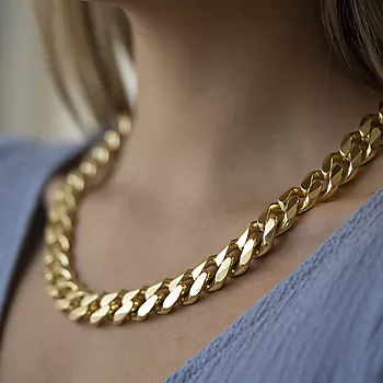 Bilde nummer 2 av Pan Jewelry, Panser kjede i forgylt sølv 15,8 mm, 50 cm