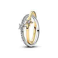Stella 2-i-1 ring i 925 sølv med stjerner