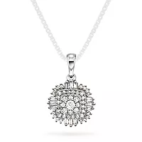 Pan Jewelry, Anheng i 585 hvitt gull med diamanter 0,25 ct