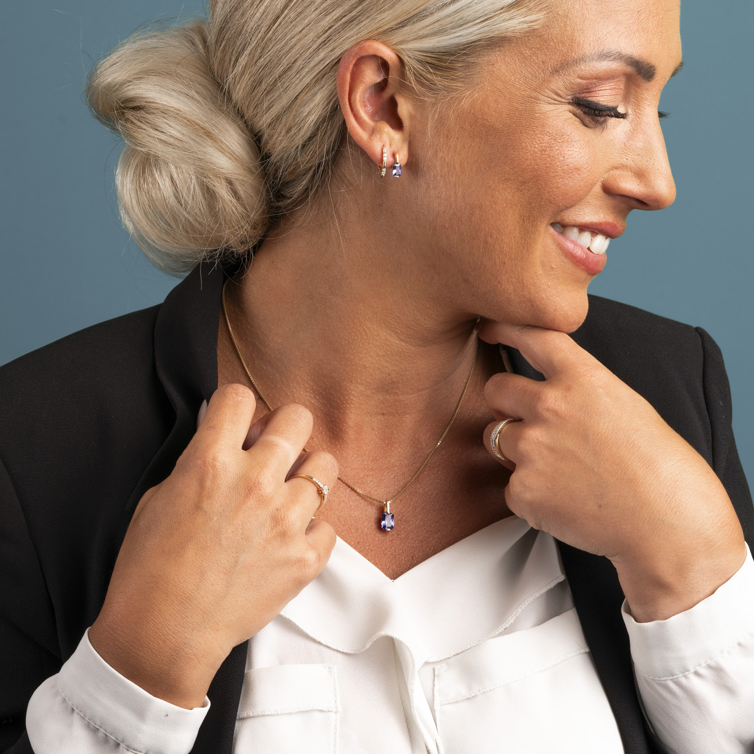 Bilde nummer 2 av Pan Jewelry, Anheng 585 gult gull med zirkonia
