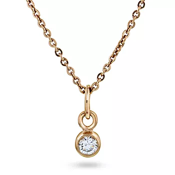 Pan Jewelry, Anheng i 925 rosèforgylt sølv med zirkonia