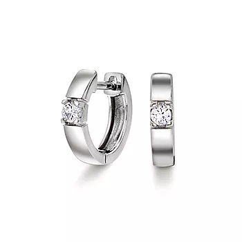 Pan Jewelry, Øreringer i 925 sølv med zirkonia