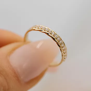 Bilde nummer 3 av Pan Jewelry, Ring i 585 gult gull med zirkonia