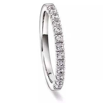 Moments by Pan Jewelry, Diamantring Faith i 585 hvitt gull 0,26 CT | 2,1 mm bredde