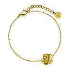 Hibiscus armbånd i forgylt stål