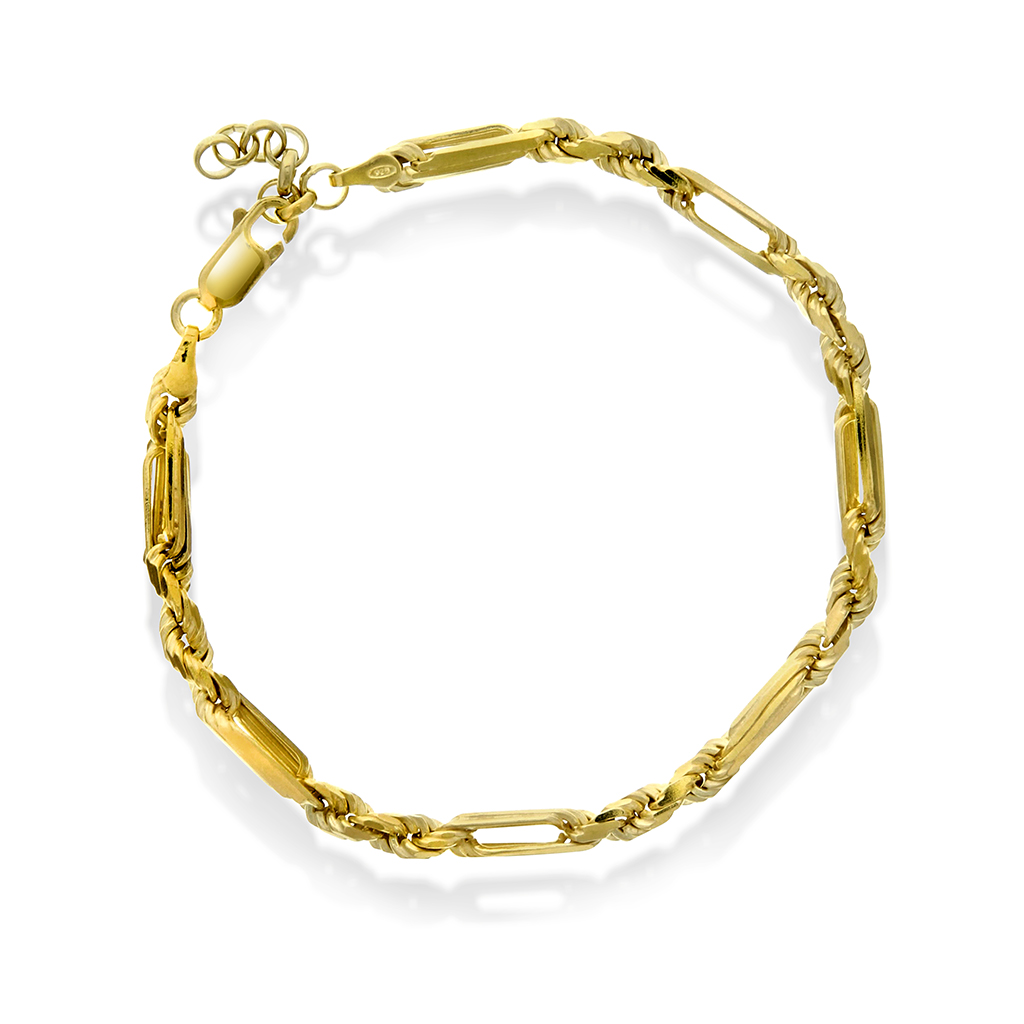 Armbånd i forgylt sølv, 21 cm