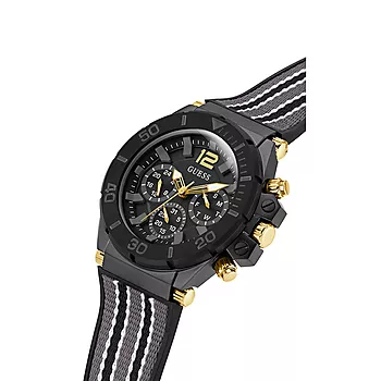 Bilde nummer 2 av Guess, Sport herreklokke med sort stålkasse og nylon/silikon rem