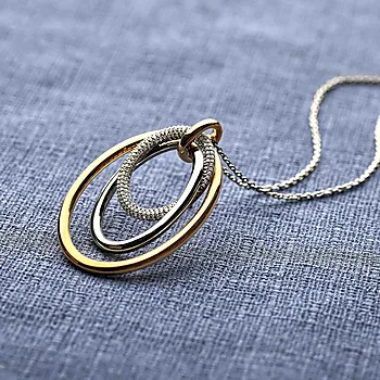 Bilde nummer 3 av Smykke i 925 forgylt sølv med zirkonia