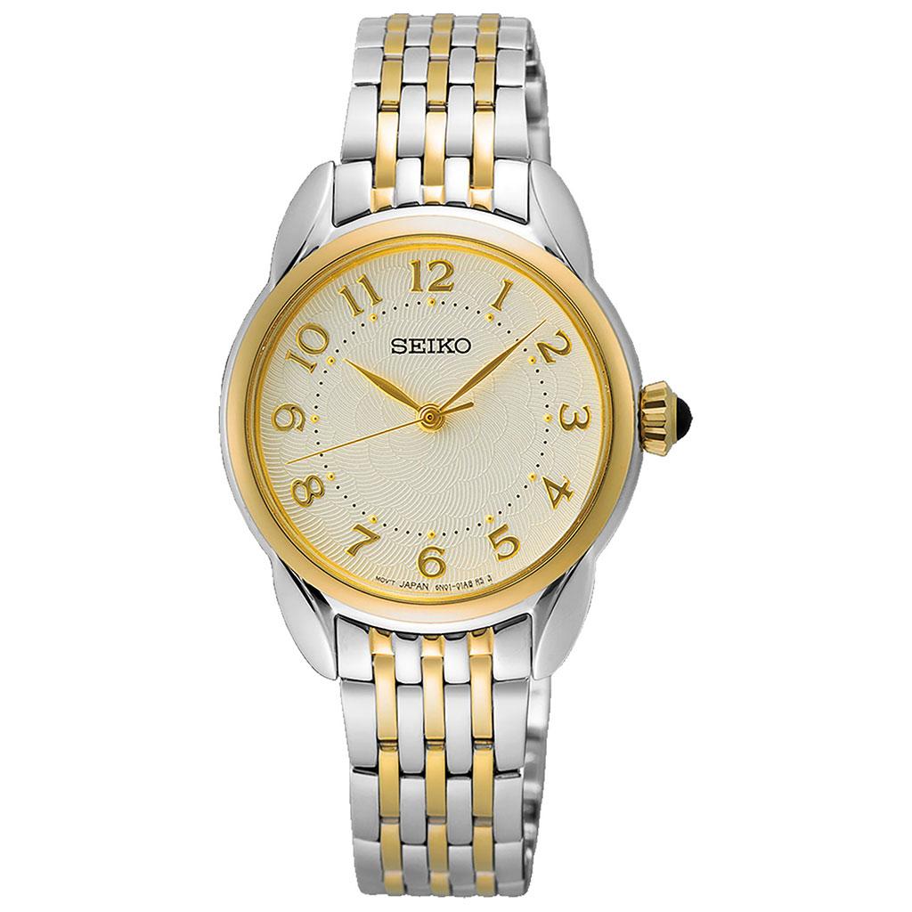 Seiko Classic SUR562P1 -  Kvarts - Sølv - Dameklokker - Rustfritt stål - ledd m/pin - Mineral