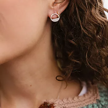 Bilde nummer 3 av Pan Jewelry, Smykkesett i 925 sølv med zirkonia og sirkel