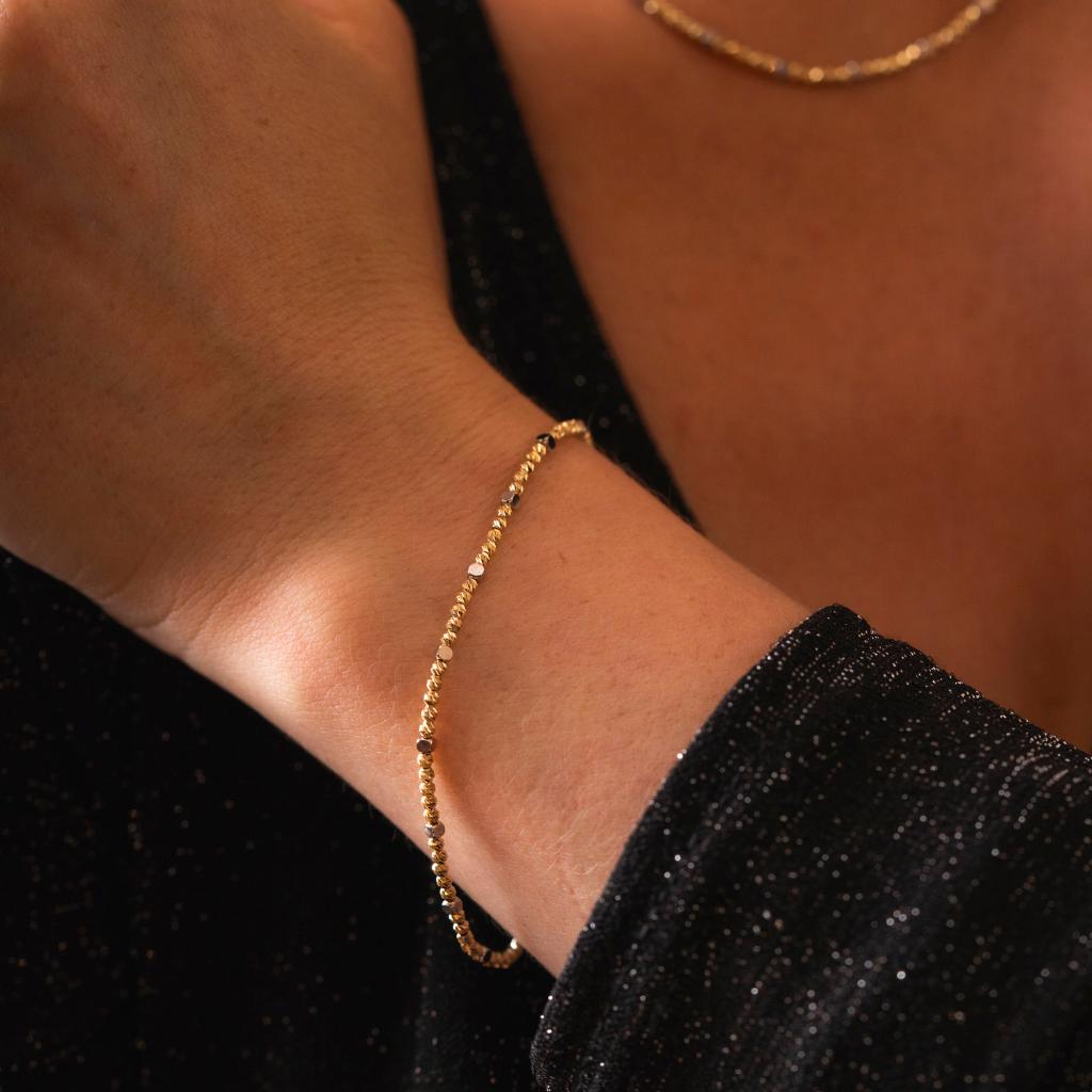 Bilde nummer 2 av Pan Jewelry, Armbånd i flerfarget 585 gull med kuler