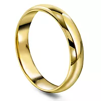 Giftering i 585 gult gull | 4 mm bredde