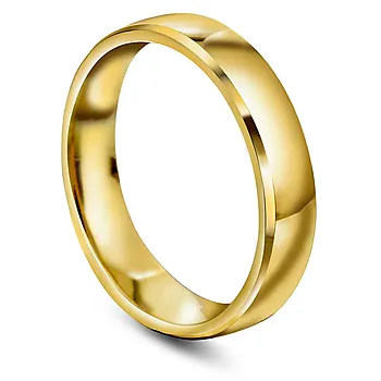 Giftering i 375 gult gull | 4 mm bredde