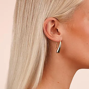 Bilde nummer 2 av Veil øredobber i forgylt messing