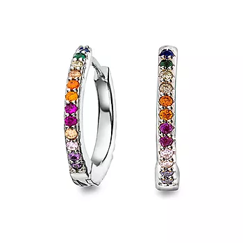 Pan Jewelry, Øreringer i 925 sølv med zirkonia