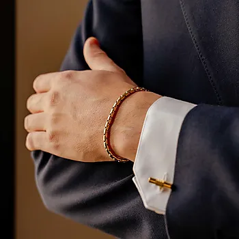 Bilde nummer 3 av Ur armbånd i forgylt stål