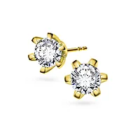 Vida diamantøredobber i 585 gult gull 0,60 ct