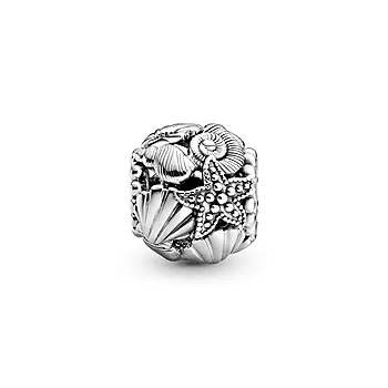 Pandora Moments, Charm i 925 sølv med skjell og sjøstjerner