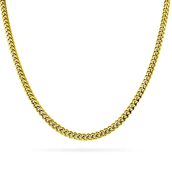 Pan Jewelry, Panser kjede i forgylt 925 sølv, 45 cm