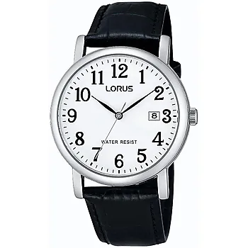Lorus, Herreklokke med sort skinnrem