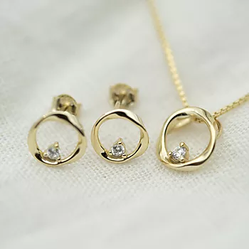 Bilde nummer 3 av Pan Jewelry, Smykke i 925 forgylt sølv med zirkonia