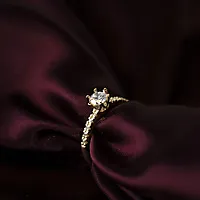 Bilde nummer 2 av Vida diamantring i 585 gult gull 0,40 ct