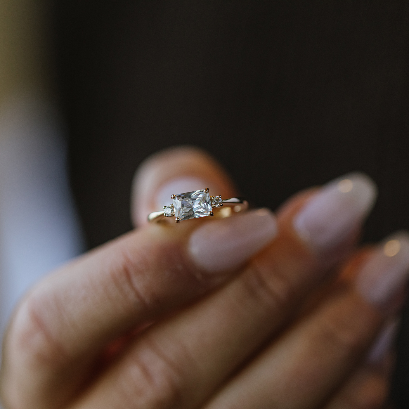 Bilde nummer 3 av Pan Jewelry, Ring i 585 gult gull med glassten og zirkonia