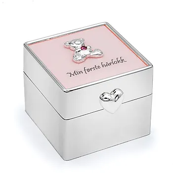 Skrin til barn "Min første hårlokk" i rosa