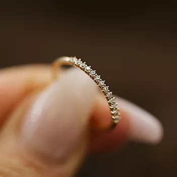 Bilde nummer 3 av Pan Jewelry, Ring i 585 gult gull med zirkonia