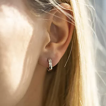 Bilde nummer 4 av Pan Jewelry, Øreringer i 925 sølv med zirkonia