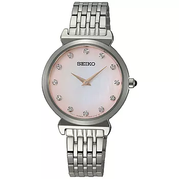 Seiko, Basic dameklokke med perlemorskive og stållenke