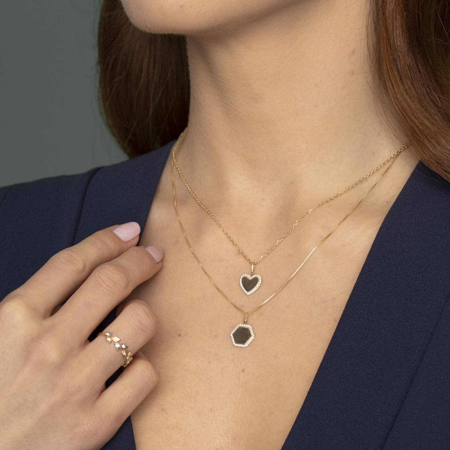 Bilde nummer 2 av Pan Jewelry, Anheng i 585 gull plate med zirkonia