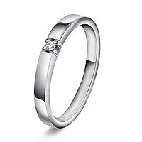 Sonja alliansering i 585 hvitt gull med 0,03 ct TWVS