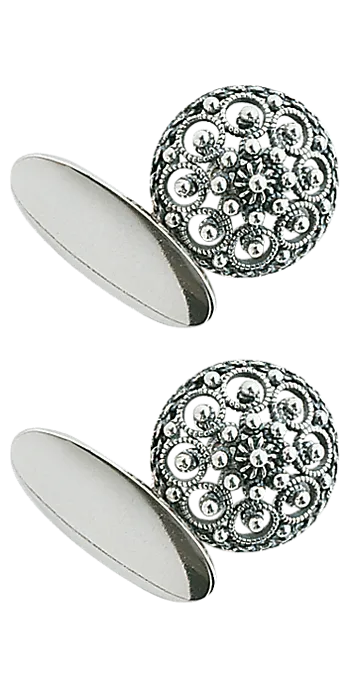 Bilde nummer 2 av Mansjettknapper i 830 oksidert sølv