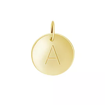 Bokstavanheng i forgylt sølv liten