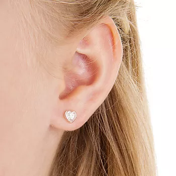 Bilde nummer 3 av Blomdahl, Øredobber i medisinsk plast med klare Swarovski krystaller